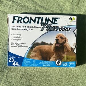 FRONTLINE Plus Flea & Tick for Medium Dogs (23–44 lb), 6 Doses